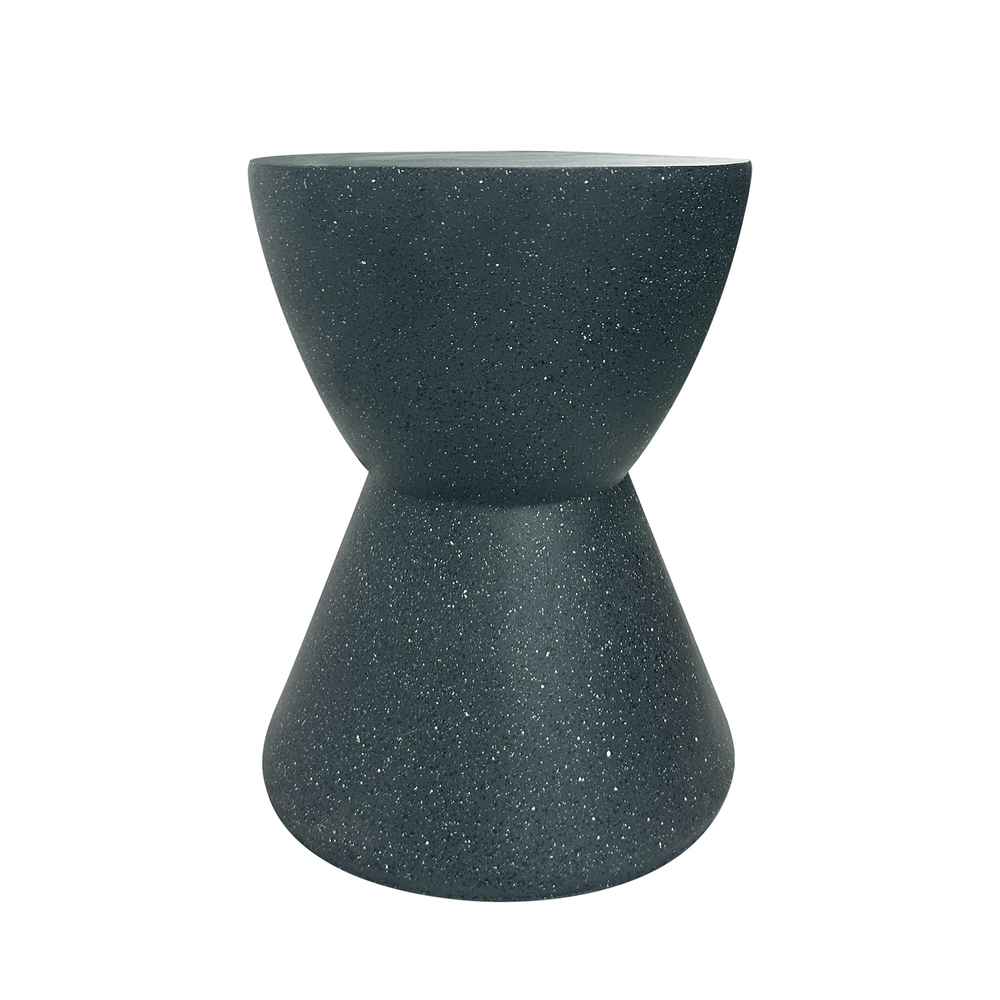Star - Spotted Black Magnesium Home Decor Stool