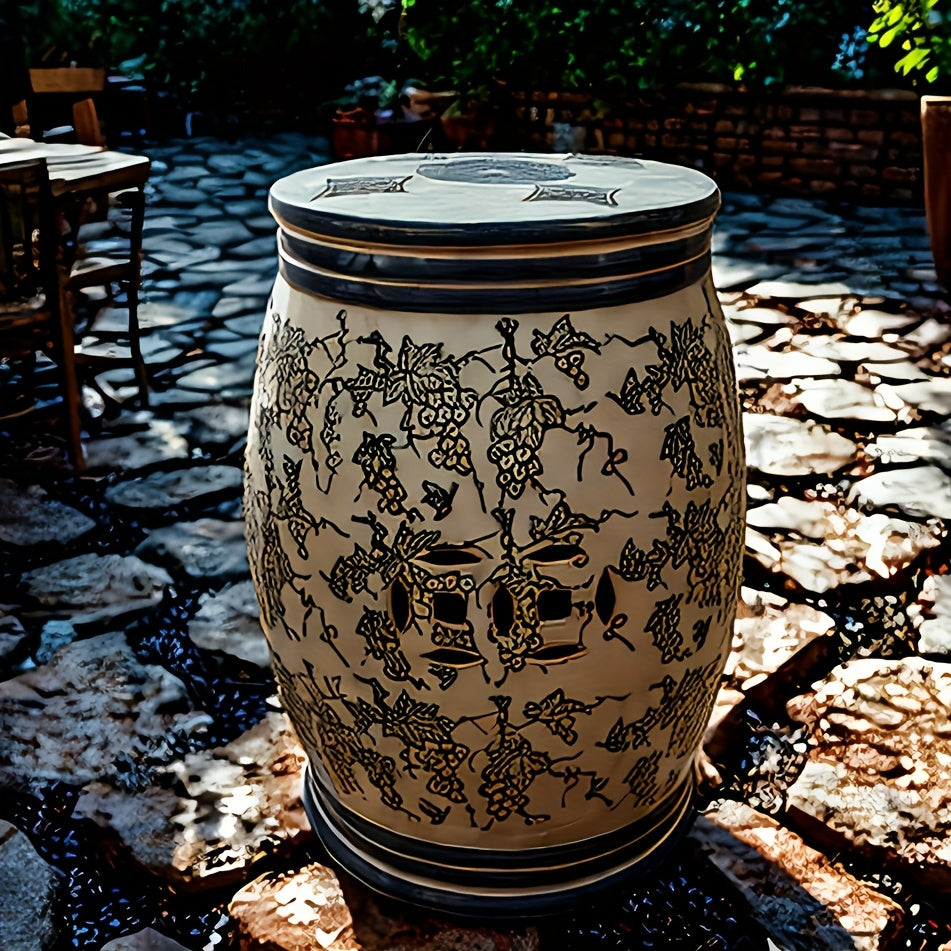 Blue&White Ceramic Stool