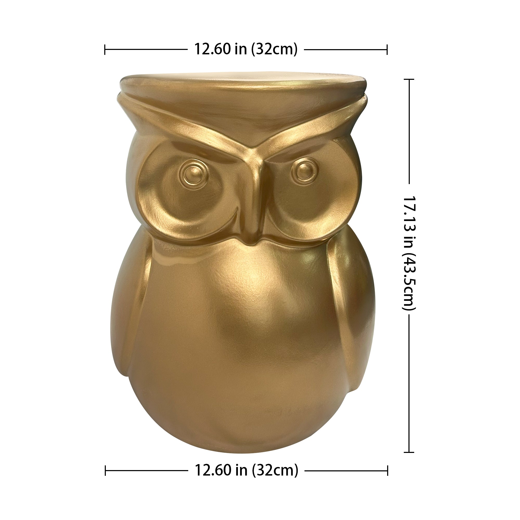 Unique Home Furnishing Artistic Owl-Inspired Ceramic Stool