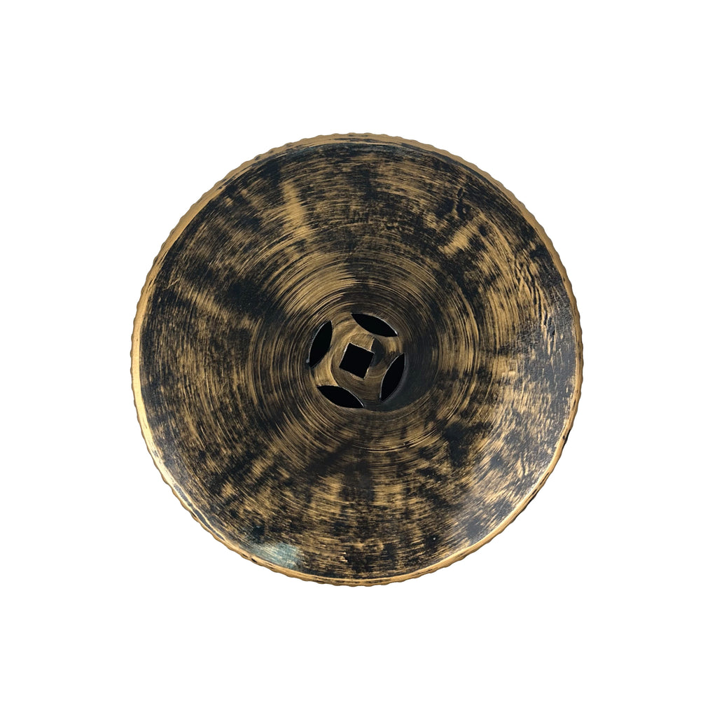 Ceramic Stool Featuring Intricate Ethnic-Style Designs