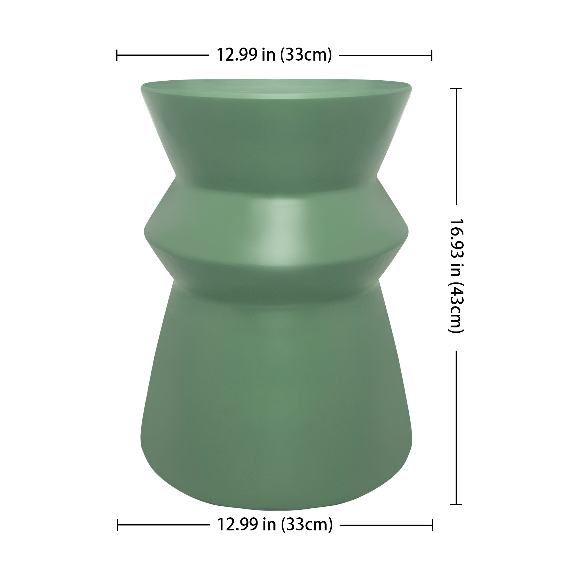 Modern home style stacked design ceramic stool