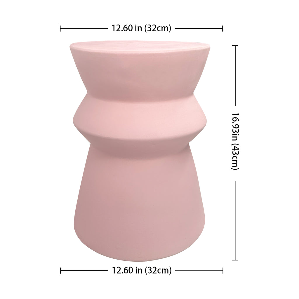 Modern home style stacked design ceramic stool