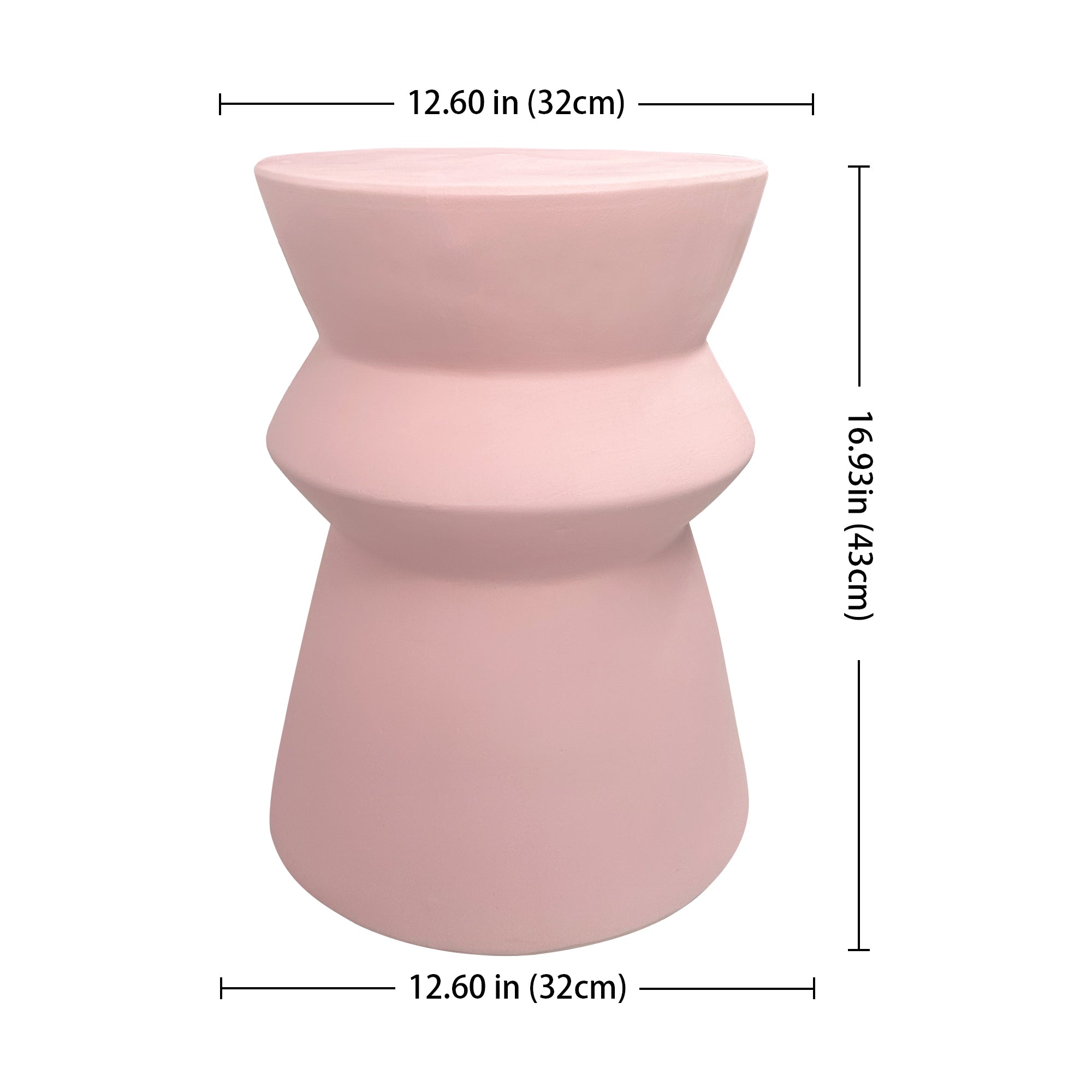 Modern home style stacked design ceramic stool