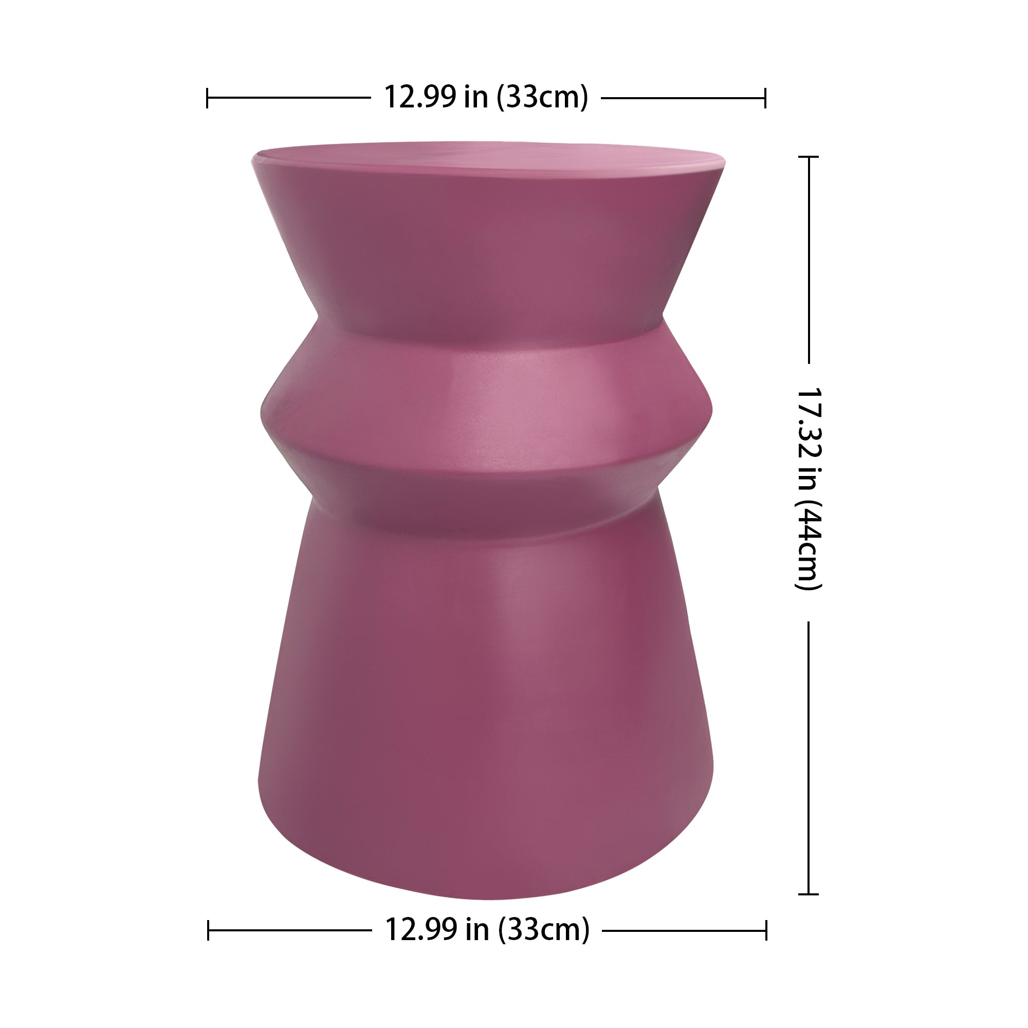 Modern home style stacked design ceramic stool