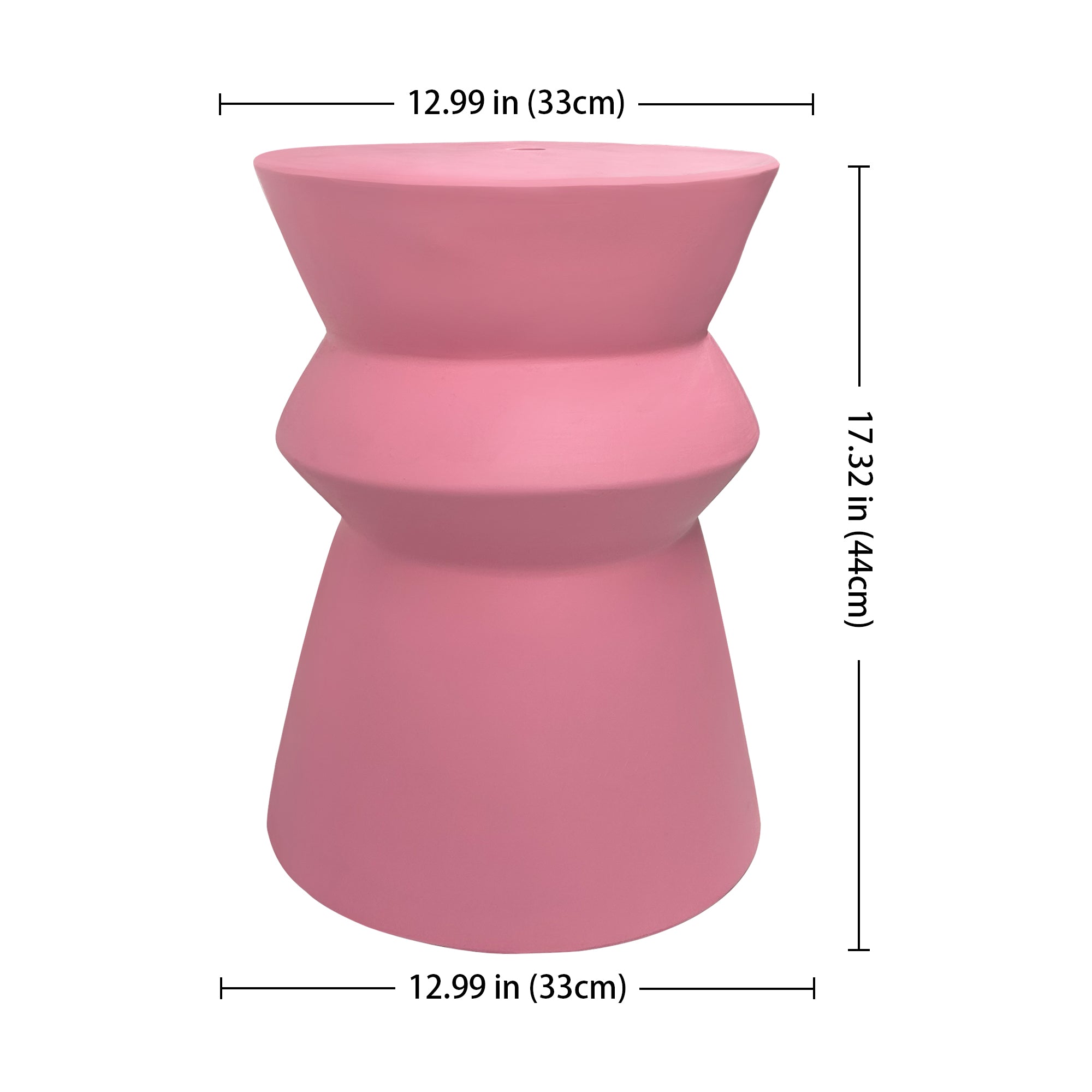 Modern home style stacked design ceramic stool