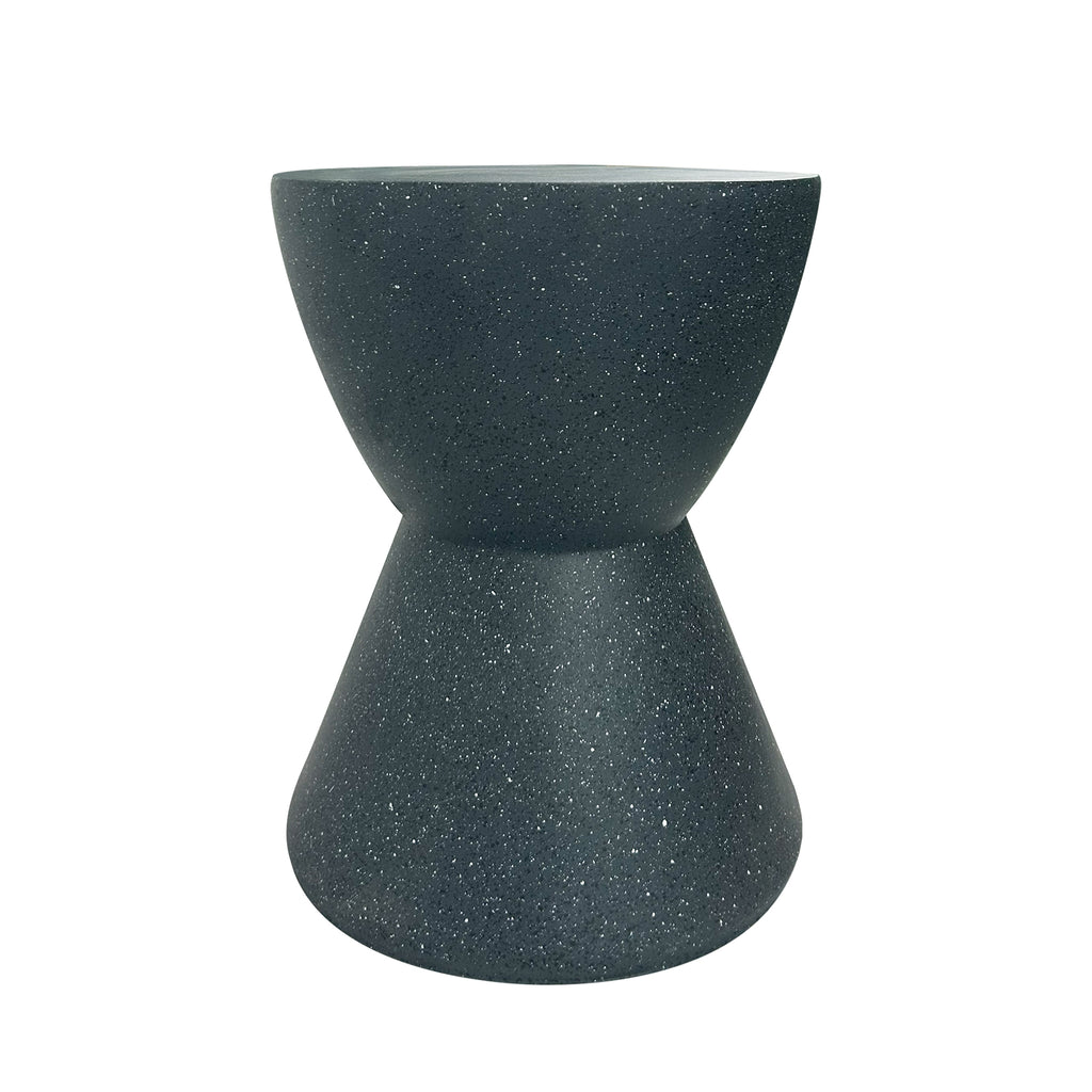 Star - Spotted Black Magnesium Home Decor Stool