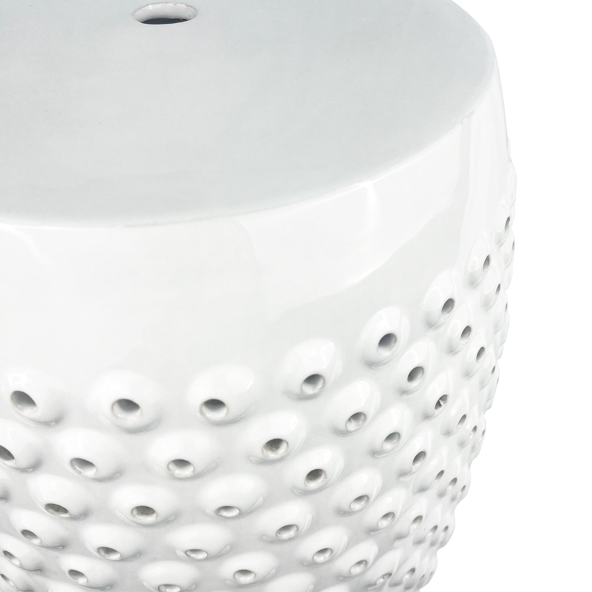 Ceramic garden drum stool outdoor furniture design sense of modern art cave style
