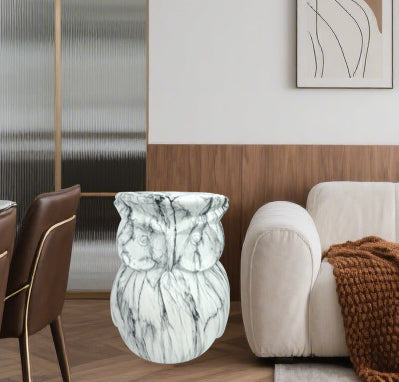 Unique Home Furnishing Artistic Owl-Inspired Ceramic Stool