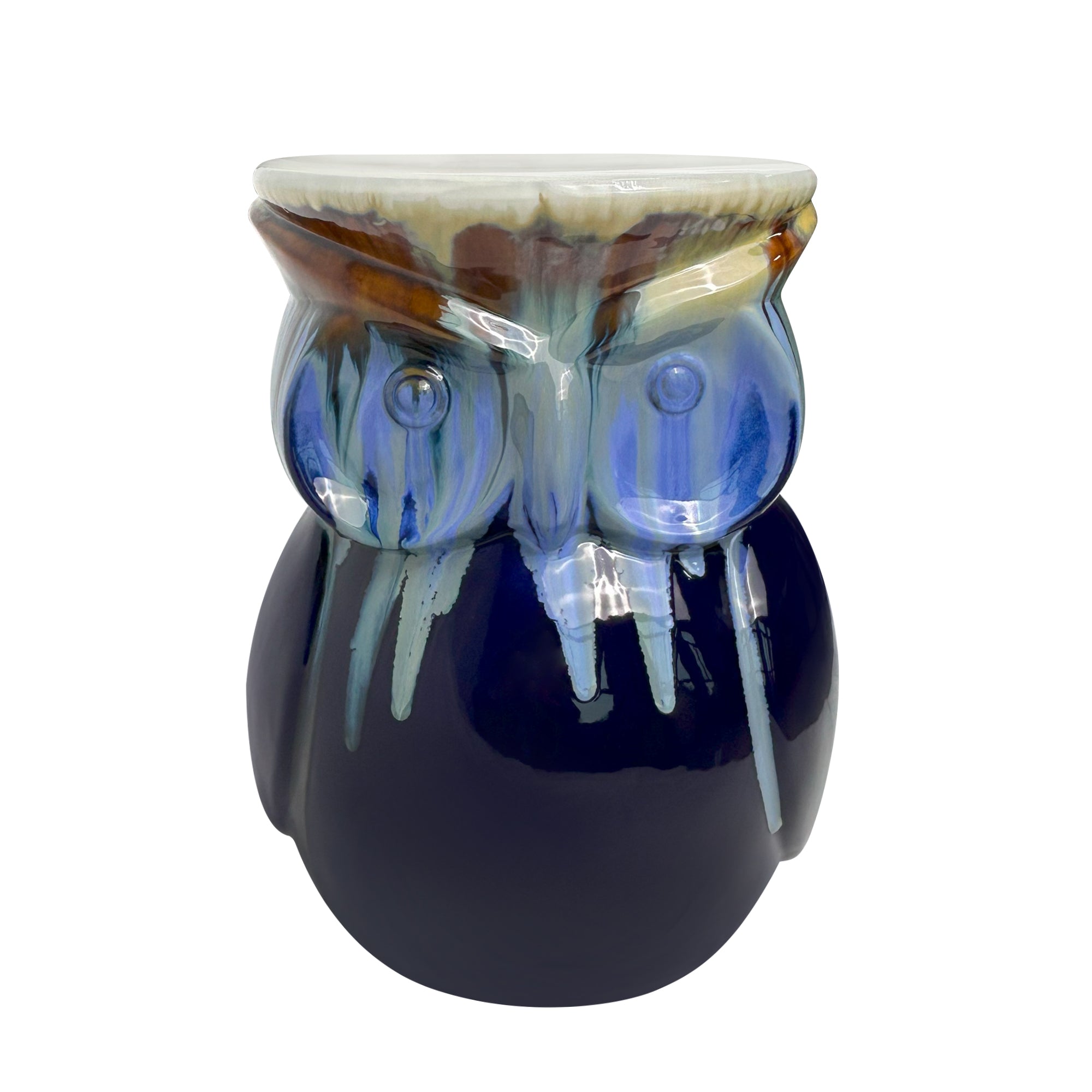 Unique Home Furnishing Artistic Owl-Inspired Ceramic Stool