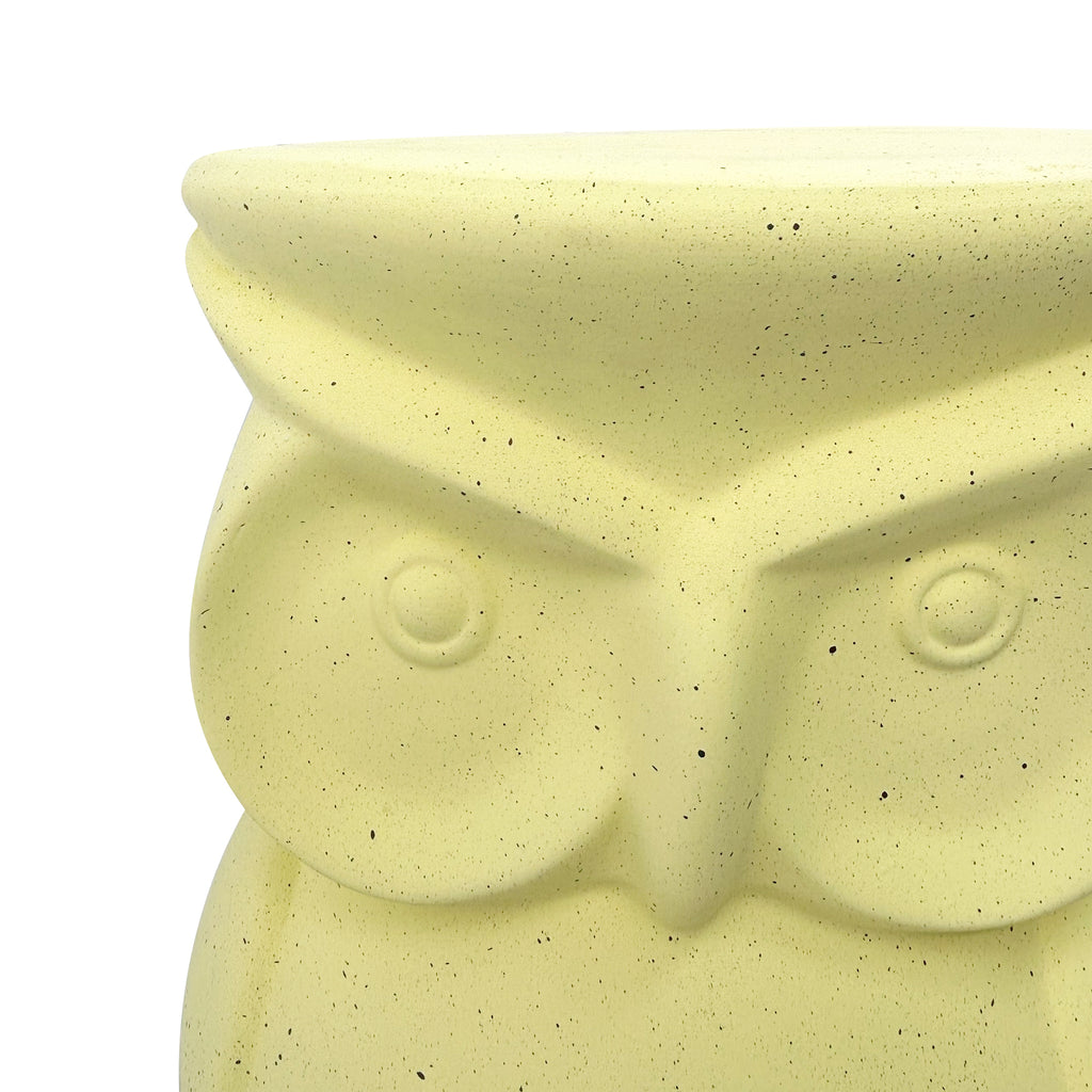 Unique Home Furnishing Artistic Owl-Inspired Ceramic Stool