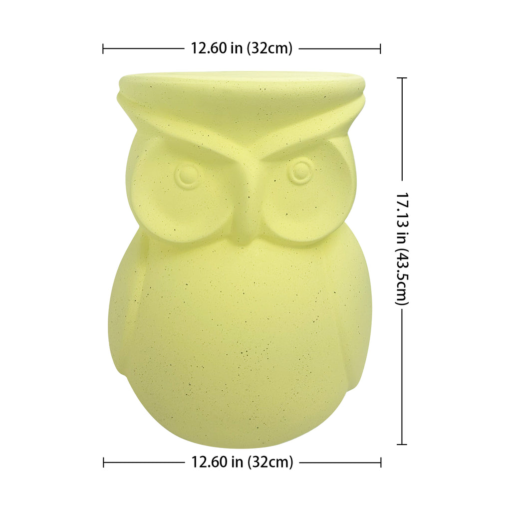Unique Home Furnishing Artistic Owl-Inspired Ceramic Stool
