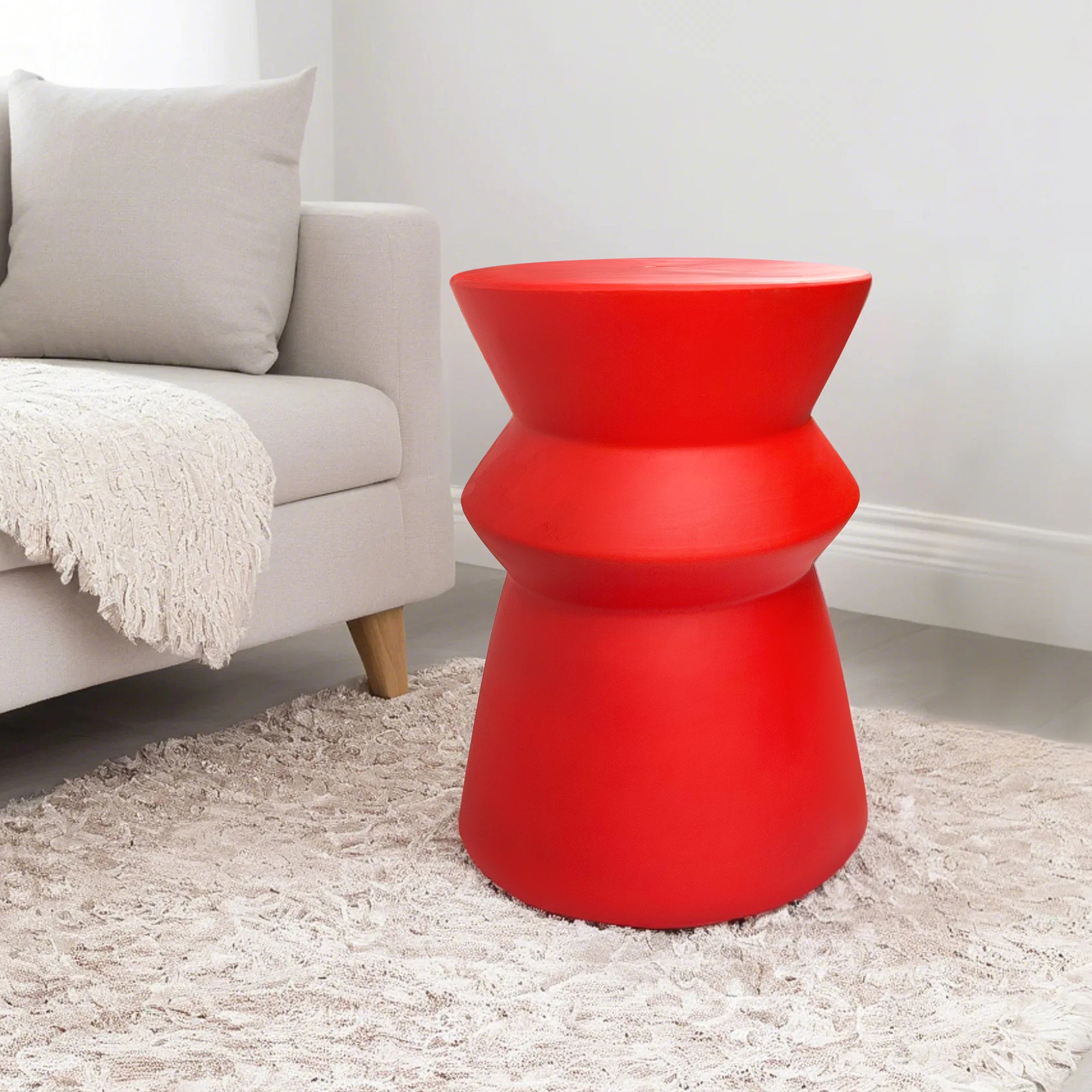 Modern home style stacked design ceramic stool