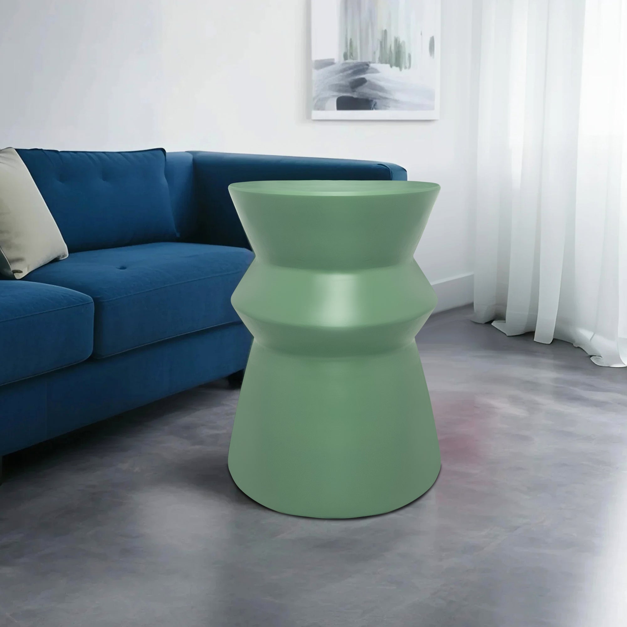 Modern home style stacked design ceramic stool