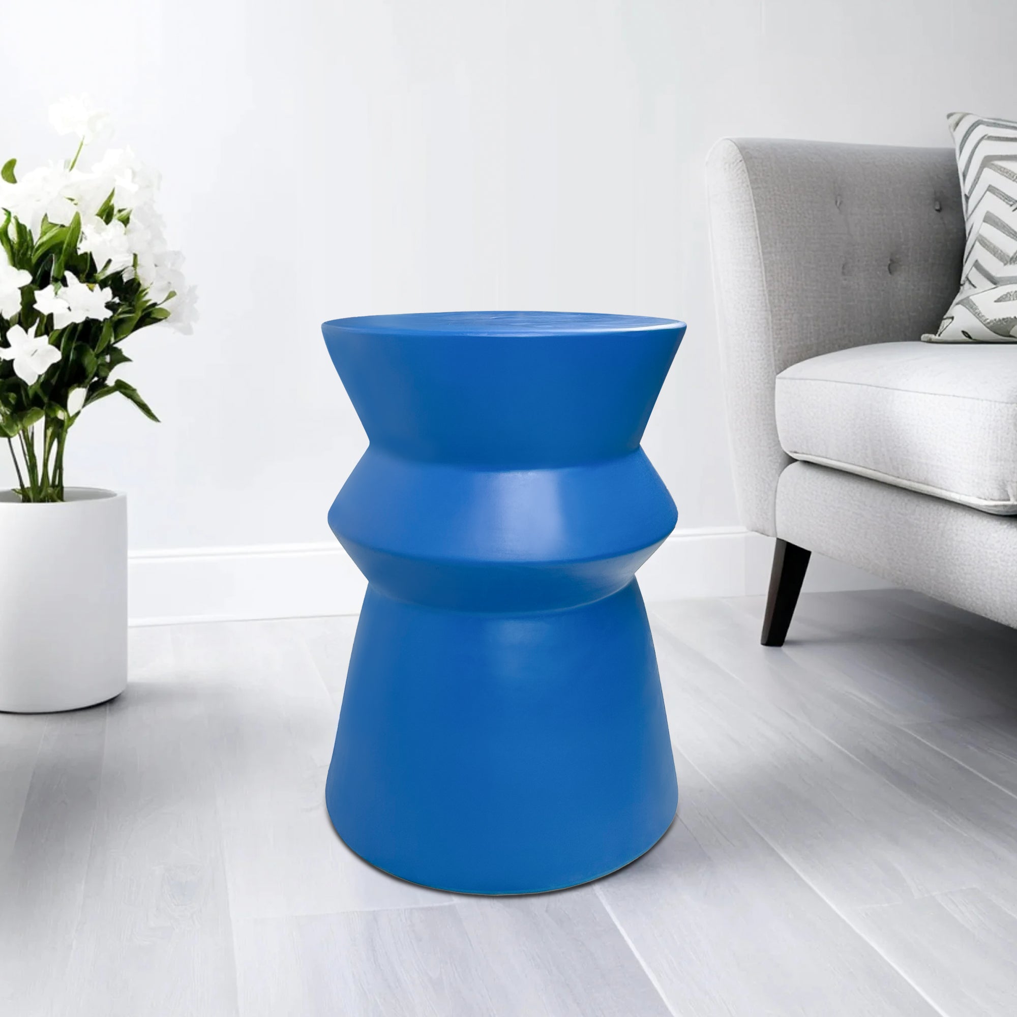 Modern home style stacked design ceramic stool