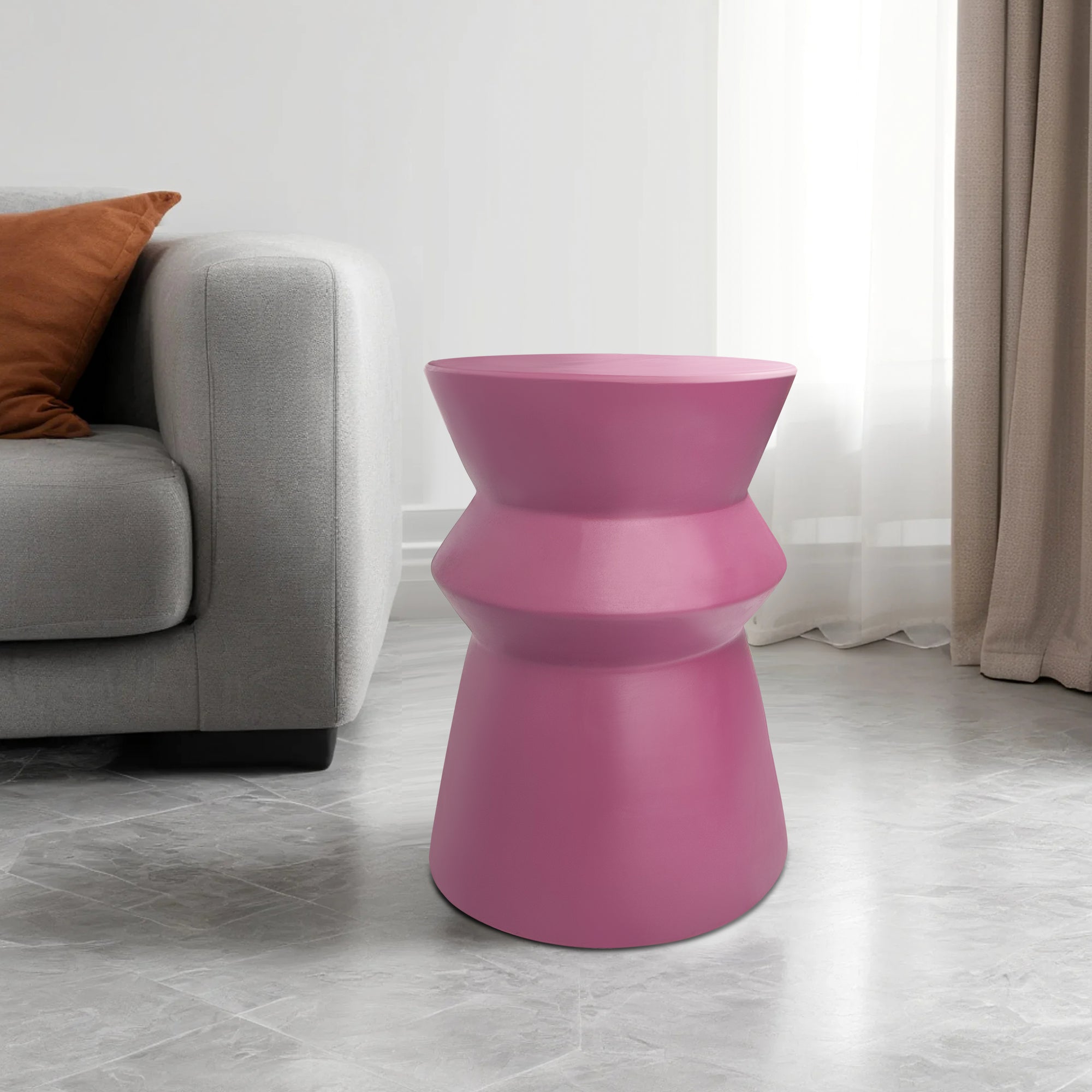 Modern home style stacked design ceramic stool