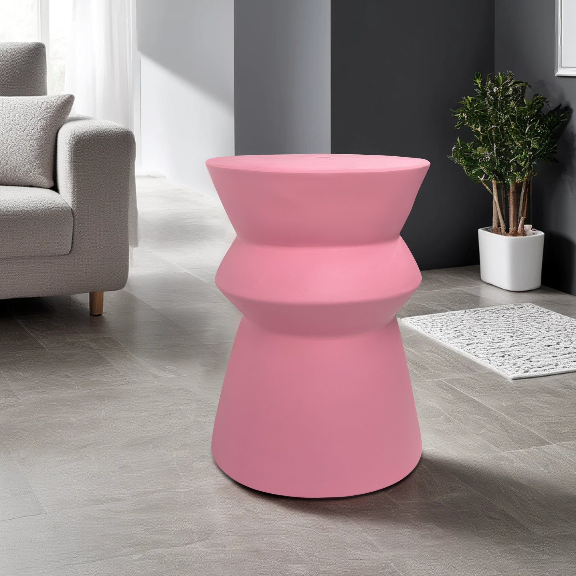 Modern home style stacked design ceramic stool
