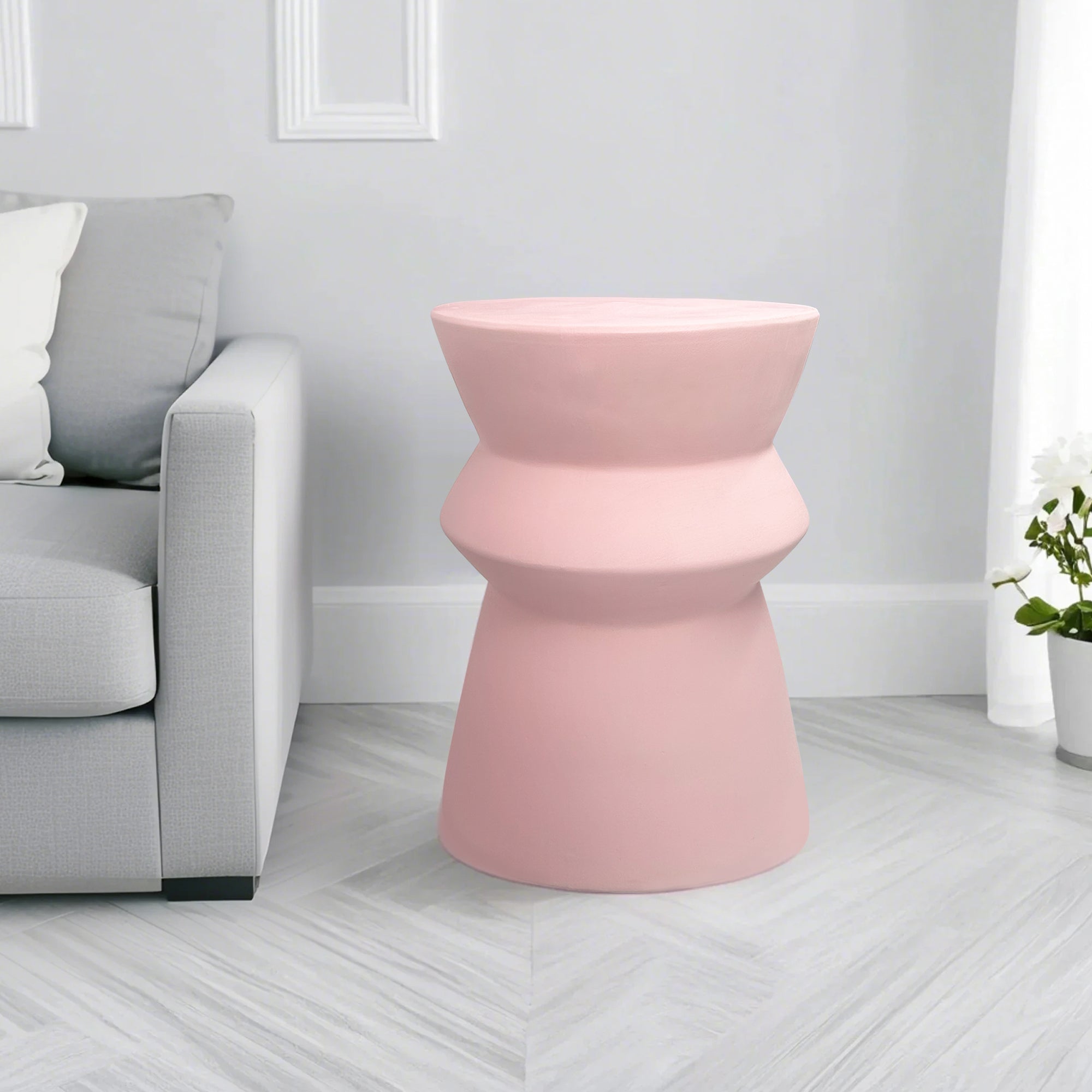 Modern home style stacked design ceramic stool