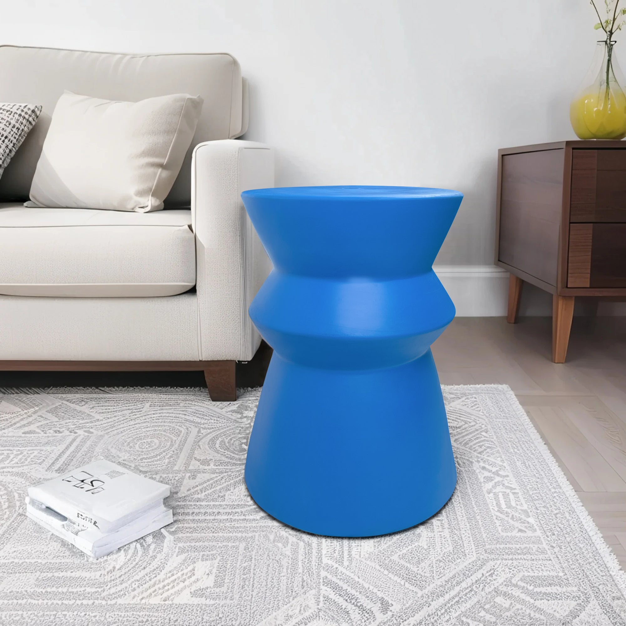 Modern home style stacked design ceramic stool