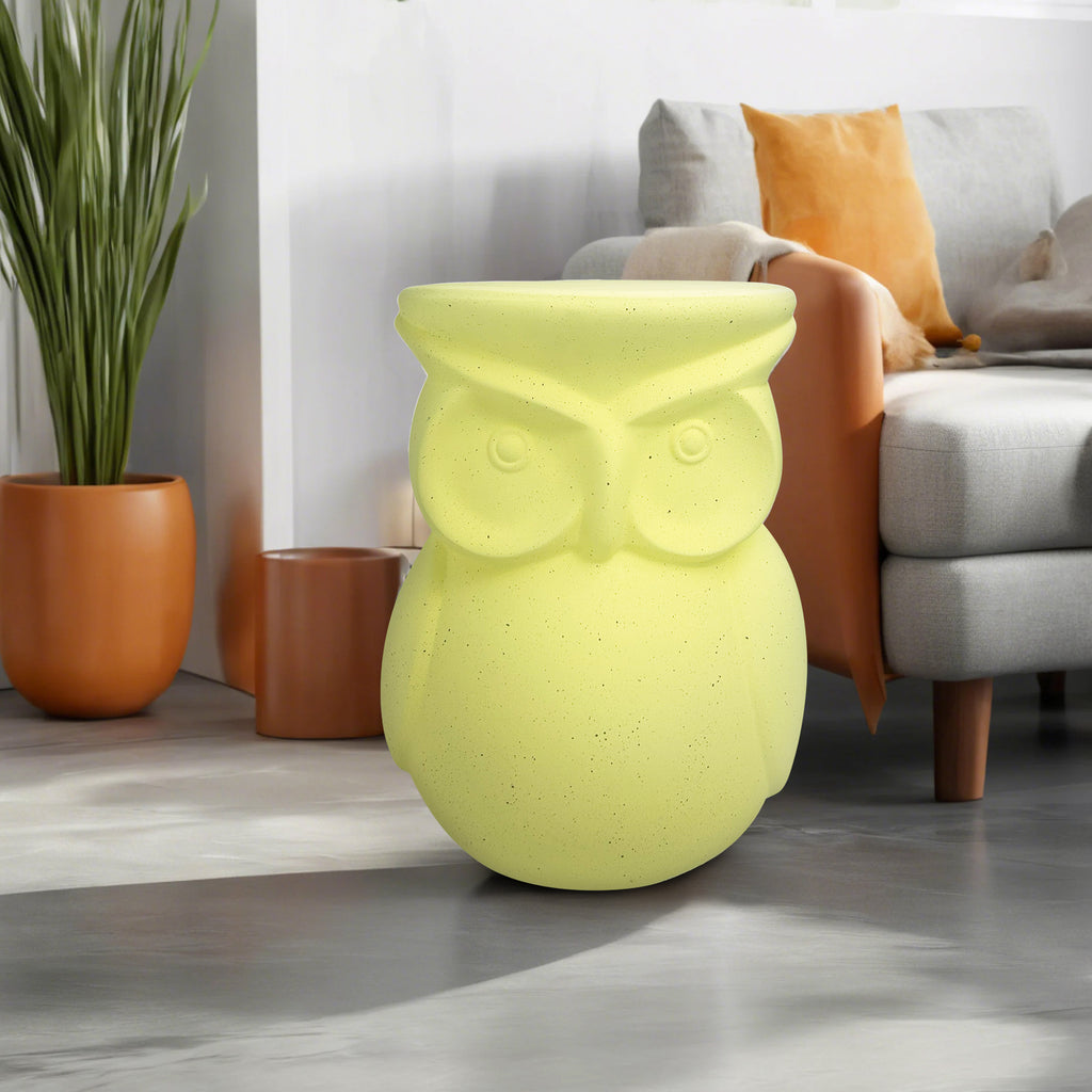 Unique Home Furnishing Artistic Owl-Inspired Ceramic Stool