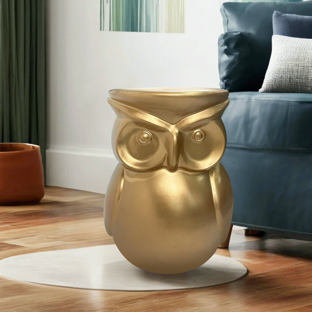 Unique Home Furnishing Artistic Owl-Inspired Ceramic Stool
