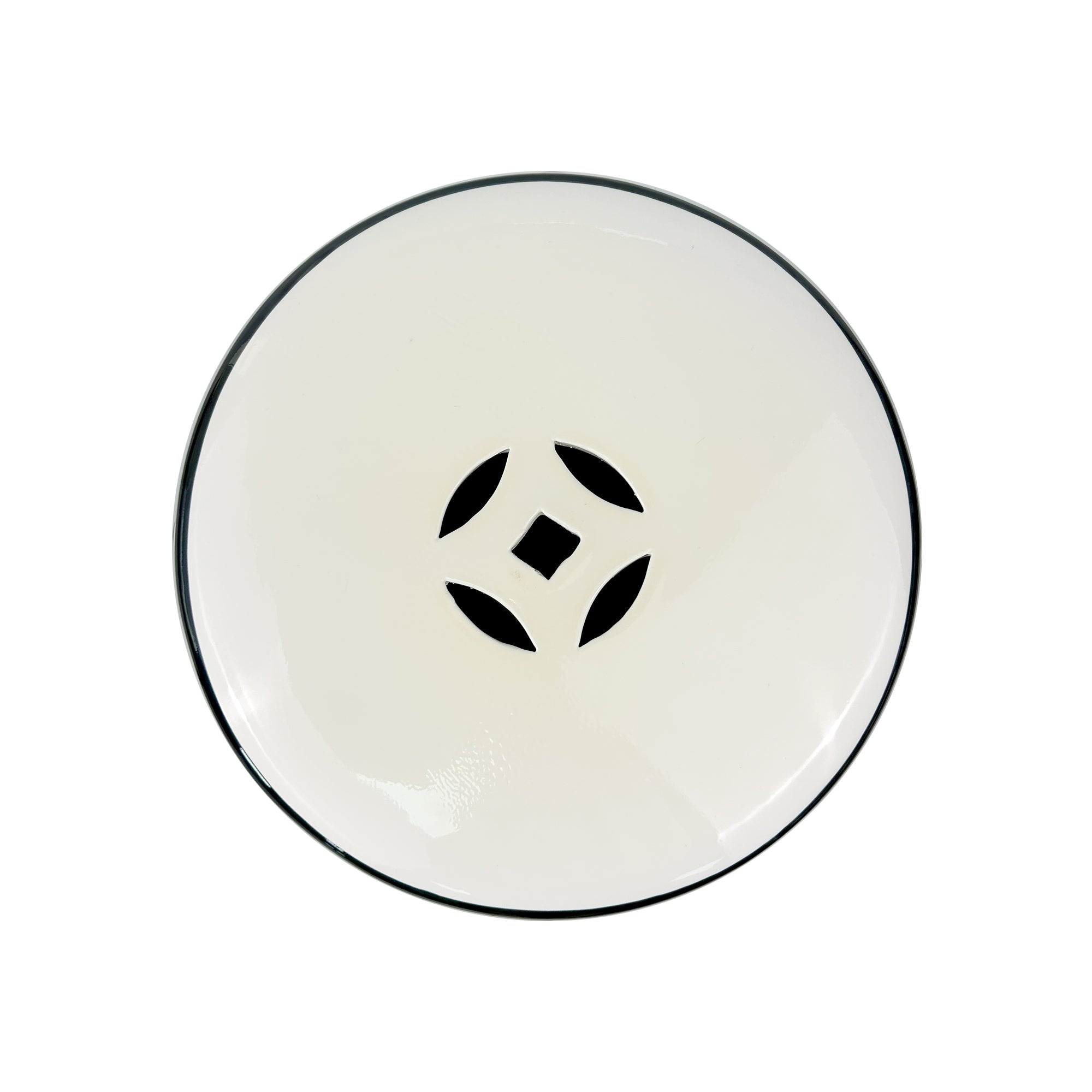 Butterfly & Floral Ceramic Drum Stool