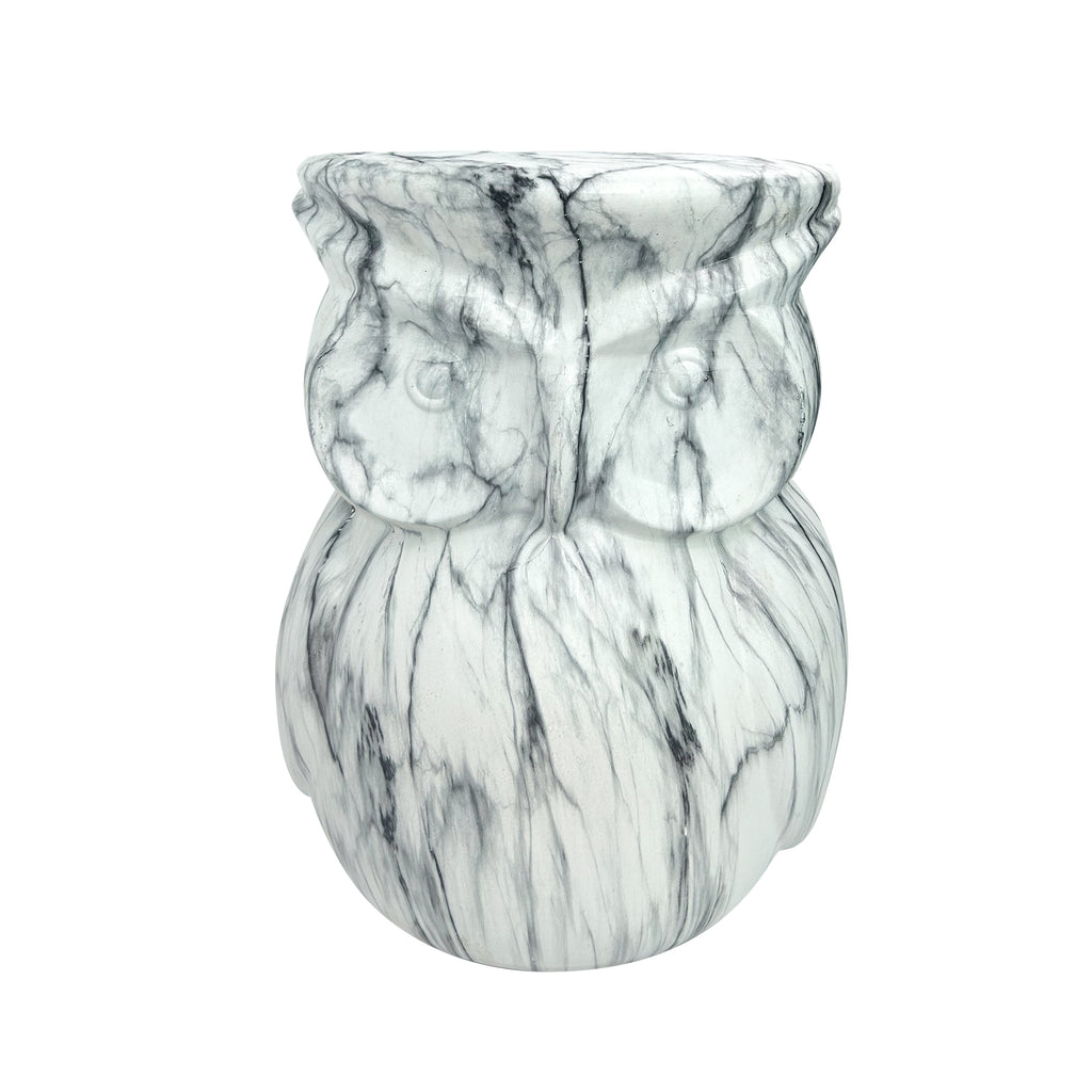 Unique Home Furnishing Artistic Owl-Inspired Ceramic Stool