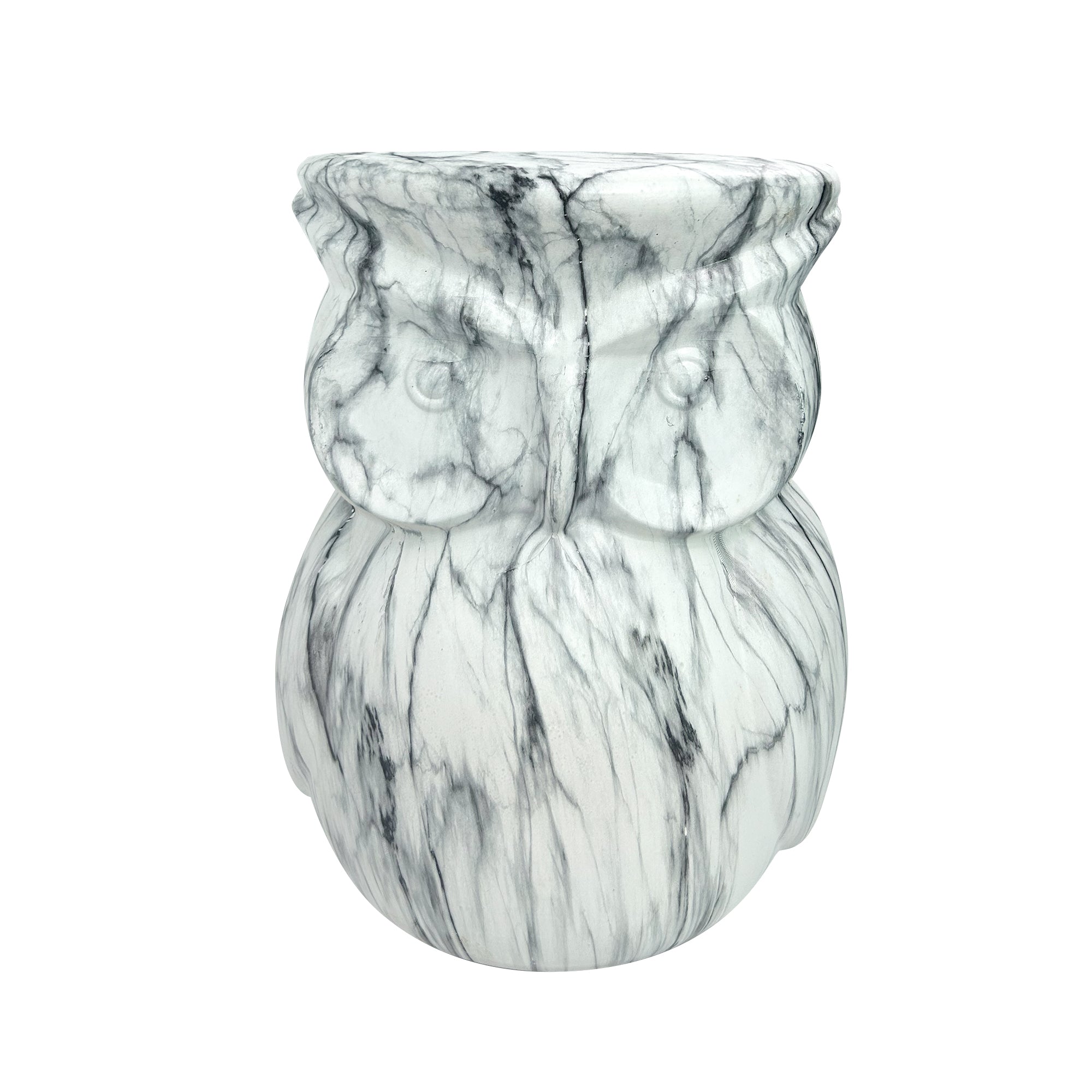 Unique Home Furnishing Artistic Owl-Inspired Ceramic Stool