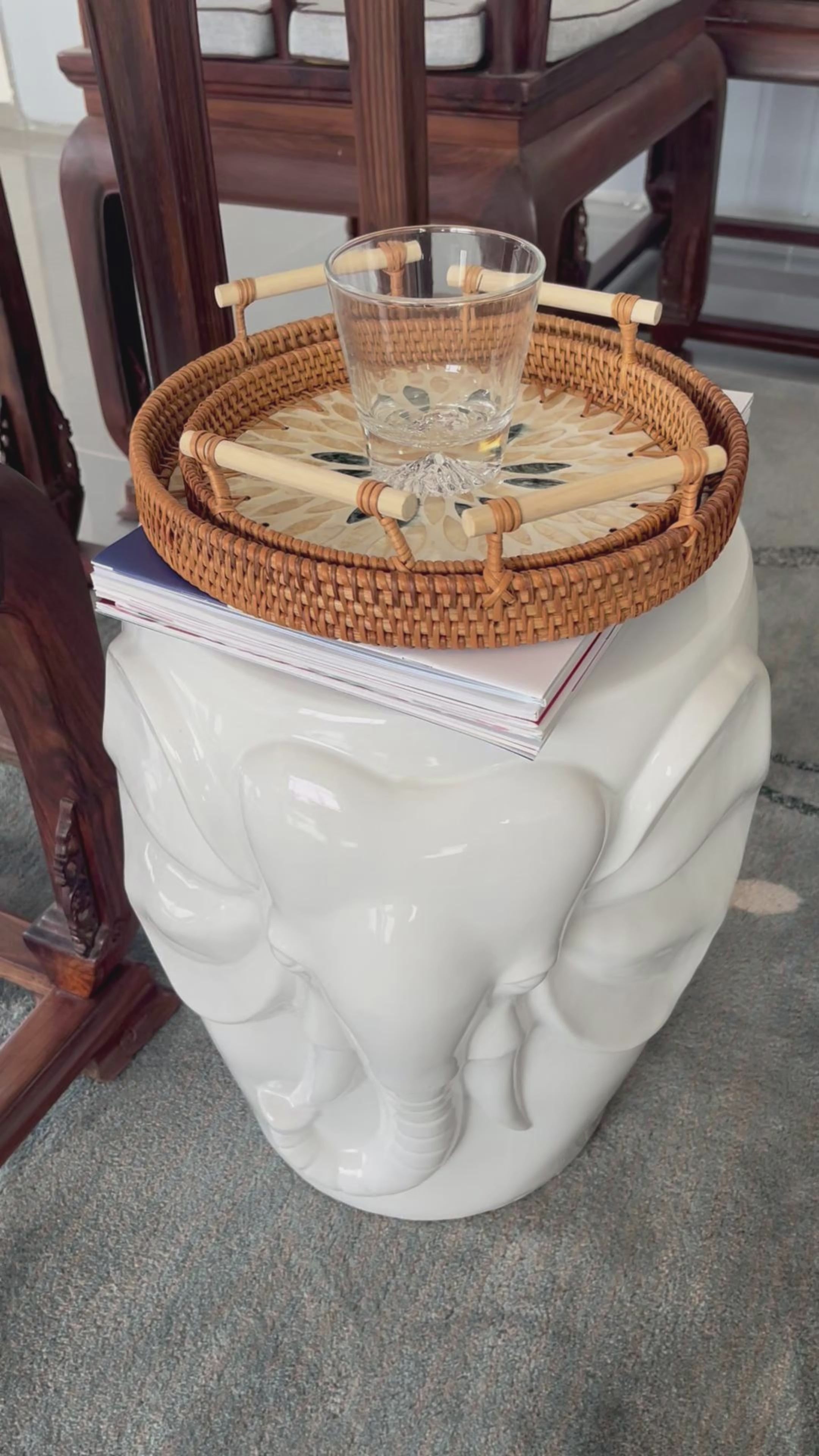 Garden stool Outdoor furniture Modern design elephant table stool